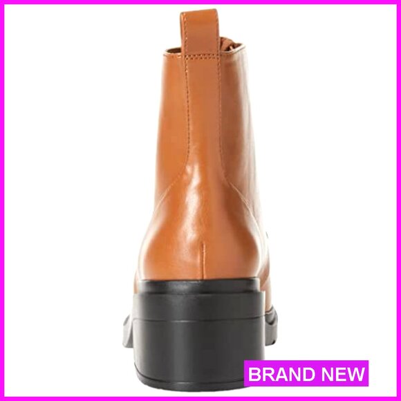 Moc Toe Combat Boots Chunky Platform Lace Up Ankle Boots Memory Foam - Picture 3 of 7